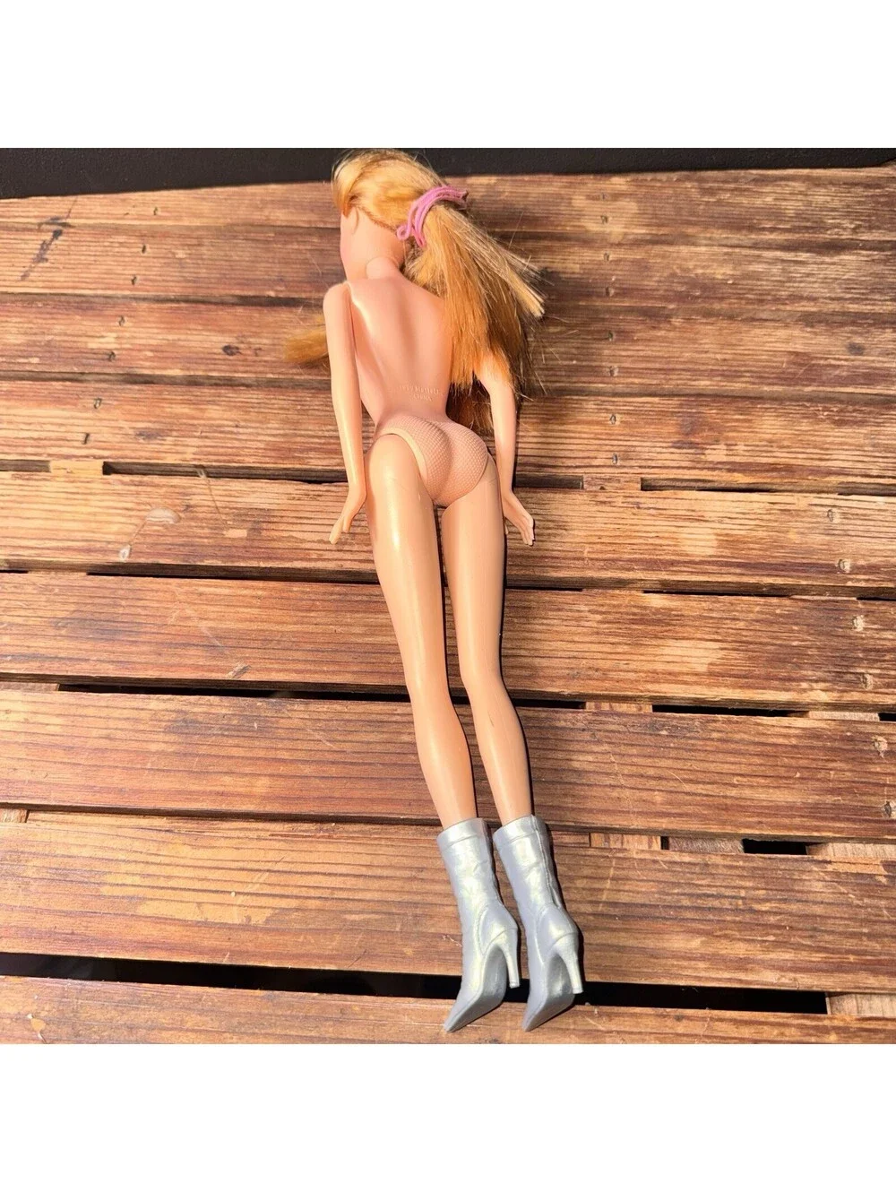 Y2K Mattel Barbie Doll Red Auburn Hair Silver Boots 1999 Nude CEO Generational